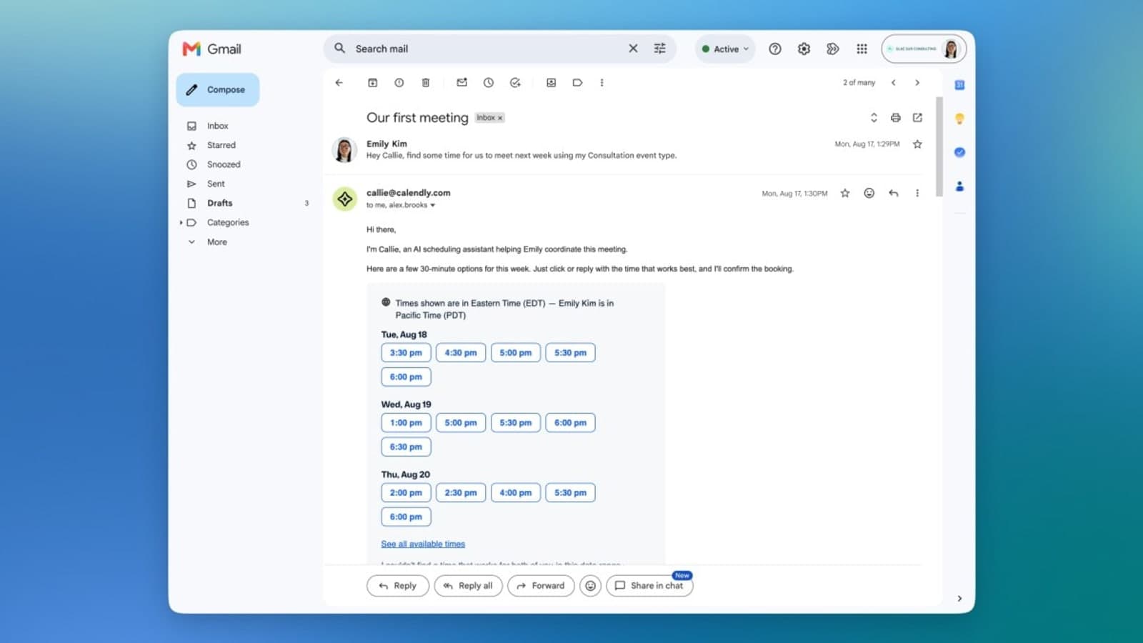 Calendly, Toplantı Asistanı Pazarına Callie ile Giriş Yapıyor
